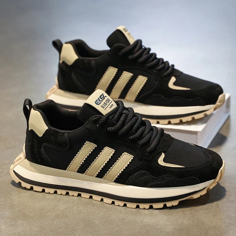 2025 Men's Spring Leather Dad Sneakers