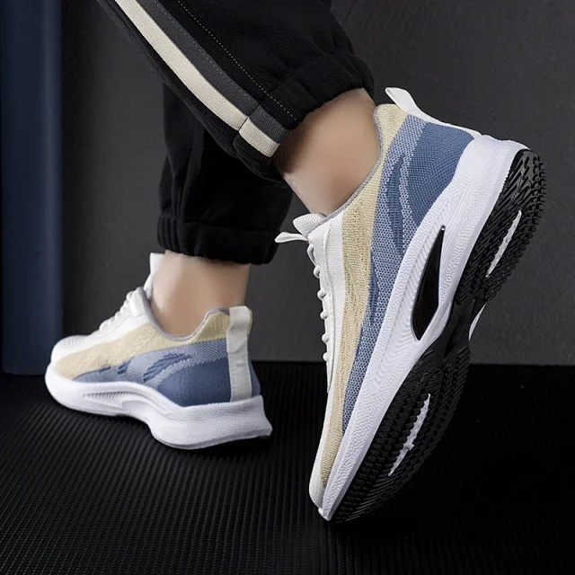 Men's Knit Mesh Versatile Running Sneakers Detail
