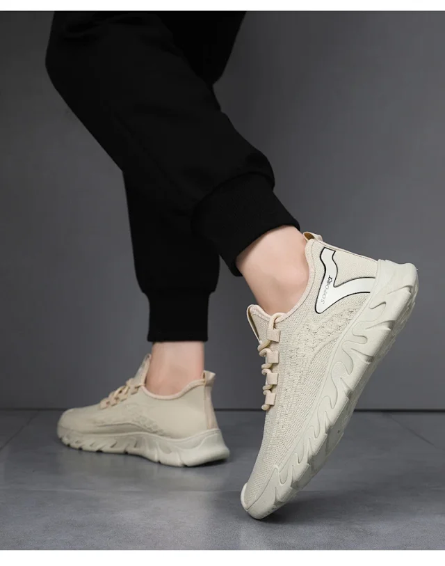 New Men's Lightweight Mesh Casual Sneakers Detail