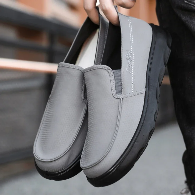 Beijing Cloth Driving Loafers, Breathable Summer Shoes for Men
