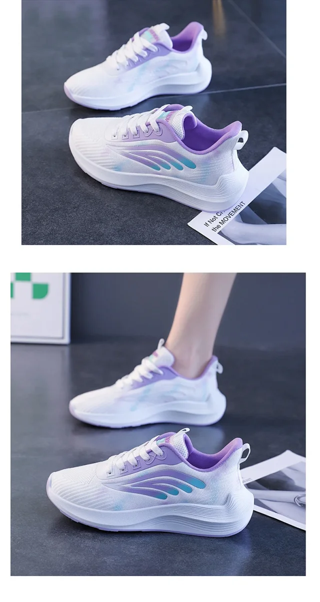Korean Women's Mesh Lift Summer Sneakers Detail