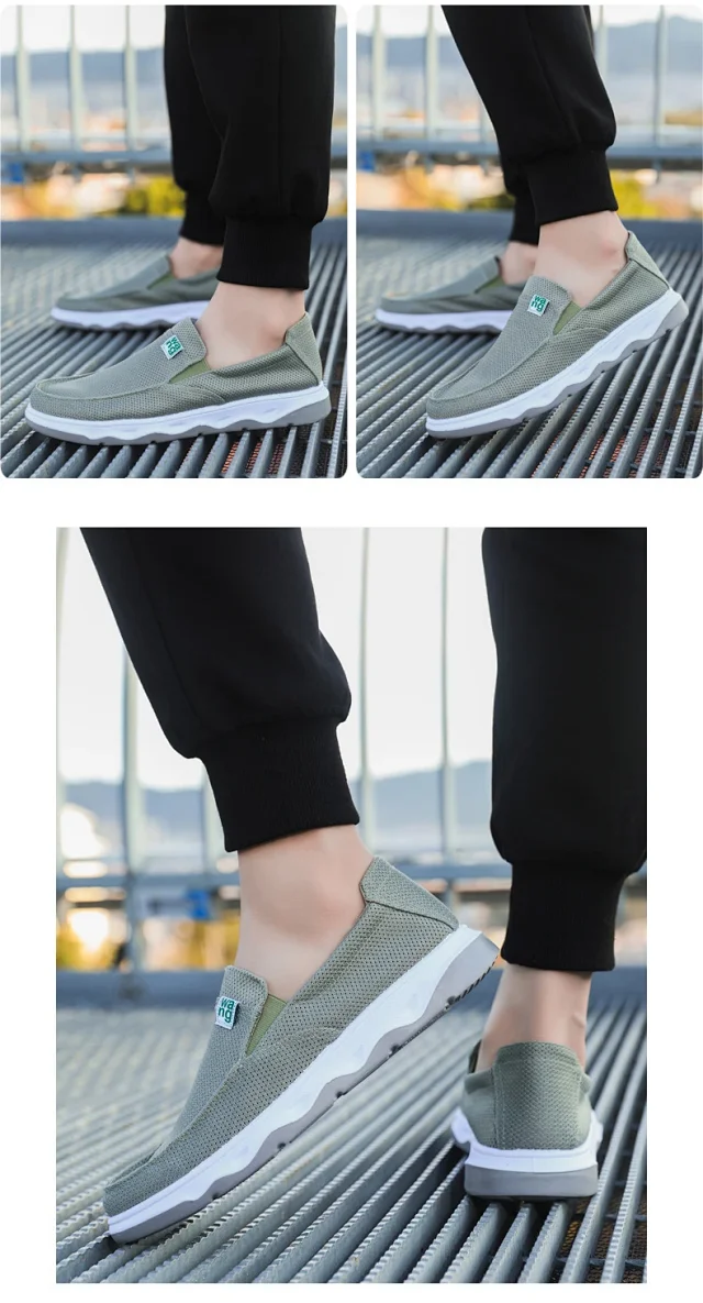 Men's Old Beijing Mesh Cloth Shoes Detail