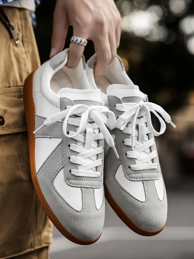 Spring Retro Unisex Low-Top Derby Sneakers Detail