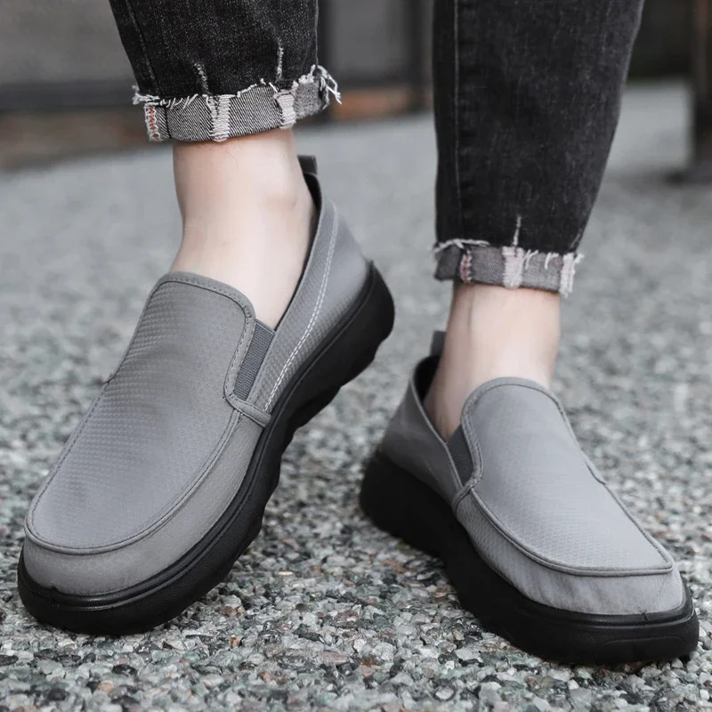 Beijing Cloth Driving Loafers, Breathable Summer Shoes for Men