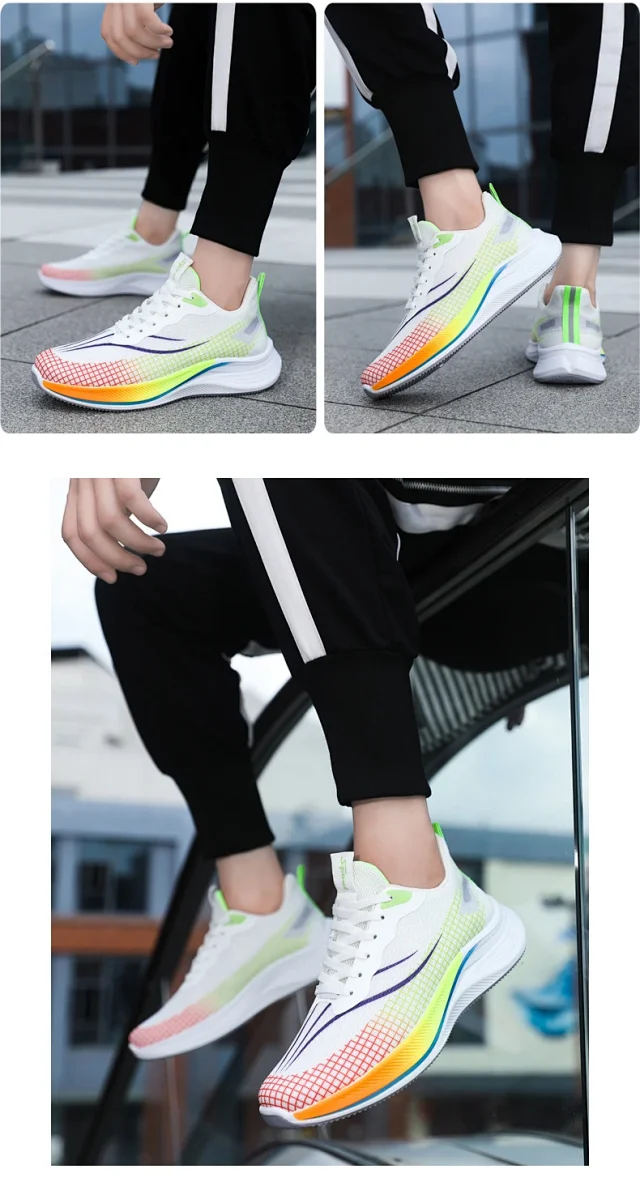 Summer Men's Breathable Mesh K-Style Sneakers Detail