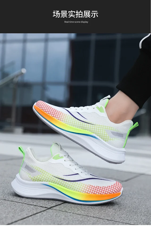 Summer Men's Breathable Mesh K-Style Sneakers Detail