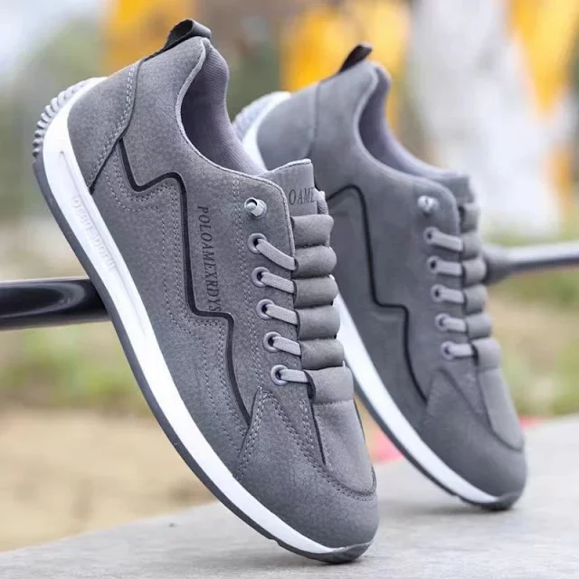 Men's Anti-odor Canvas Slip-ons Breathable Retro Detail