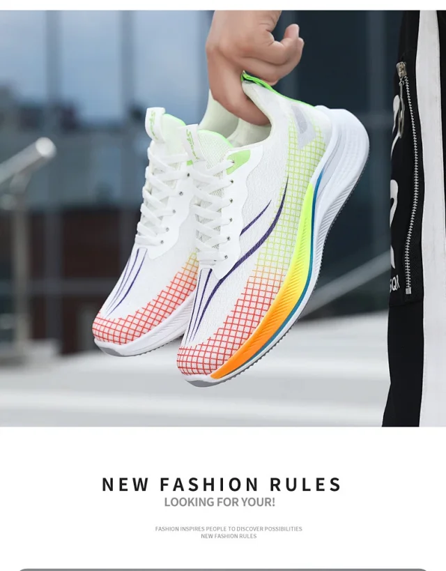 Summer Men's Breathable Mesh K-Style Sneakers Detail