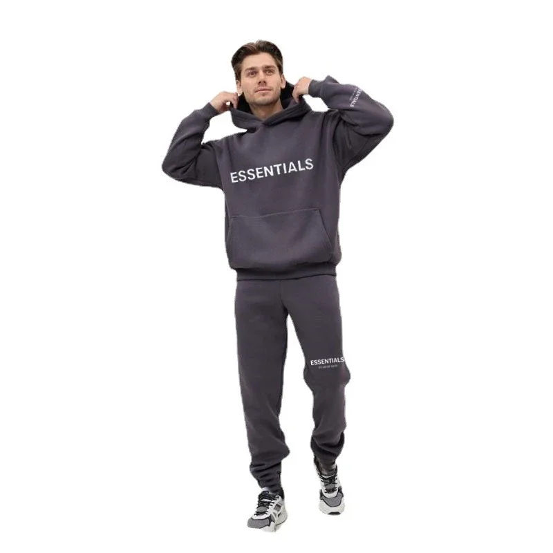 FER Essentials Logo Print Hoodie Set