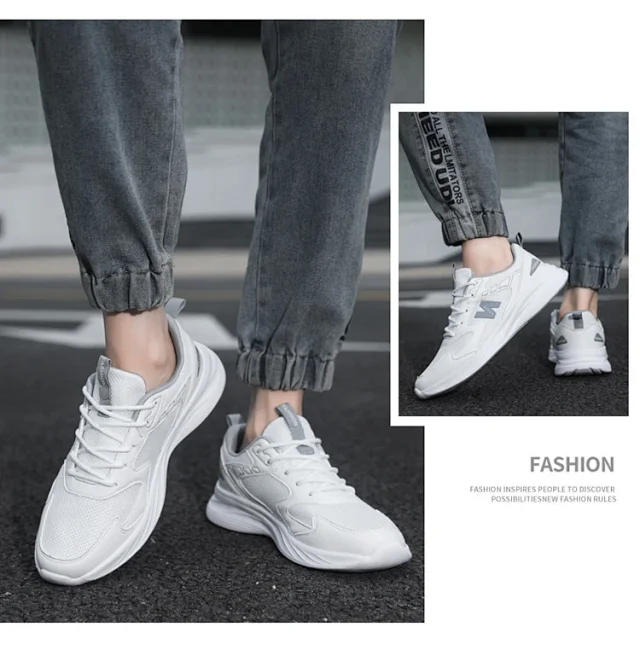 Summer Men's Mesh Couple Running Shoes Detail
