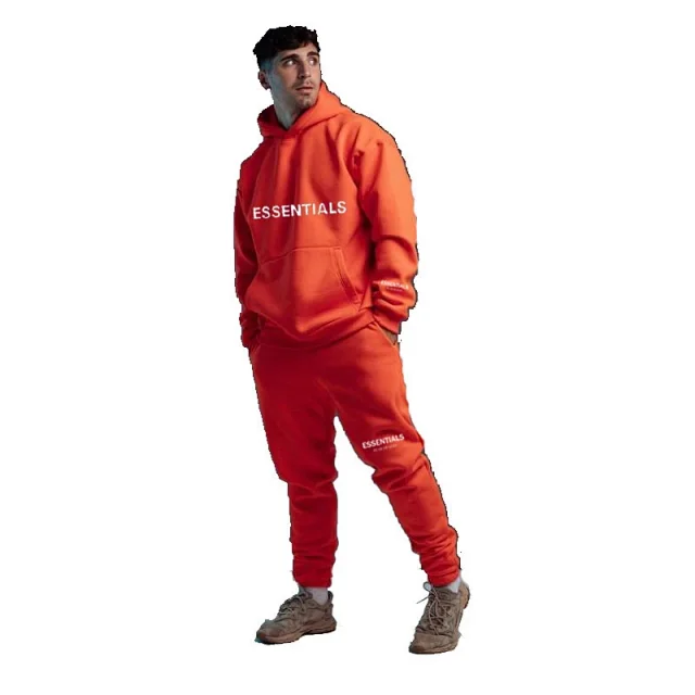 FER Essentials Logo Print Hoodie Set Detail