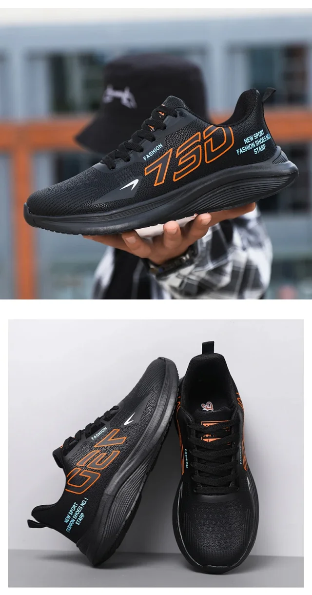 New Men's Plus Size Comfort Running Shoes Detail