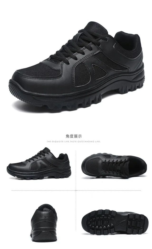 Men's Breathable Hiking Shoes Waterproof Chunky Sole Detail