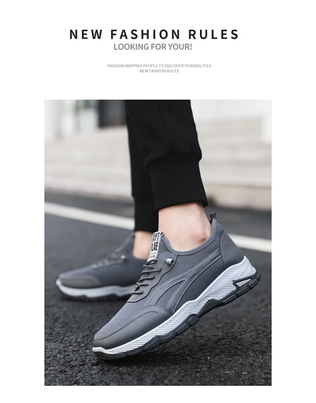 Men's Trendy Mesh Running Shoes 2025 Detail