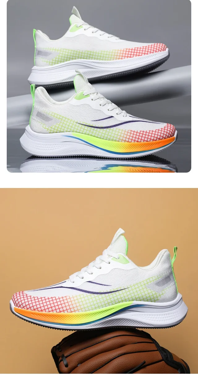 Summer Men's Breathable Mesh K-Style Sneakers Detail
