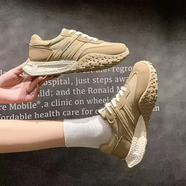 Women's Color-Block Chunky Waffle Sneakers Detail