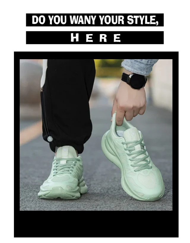 Unisex Platform Mesh Running Shoes Detail
