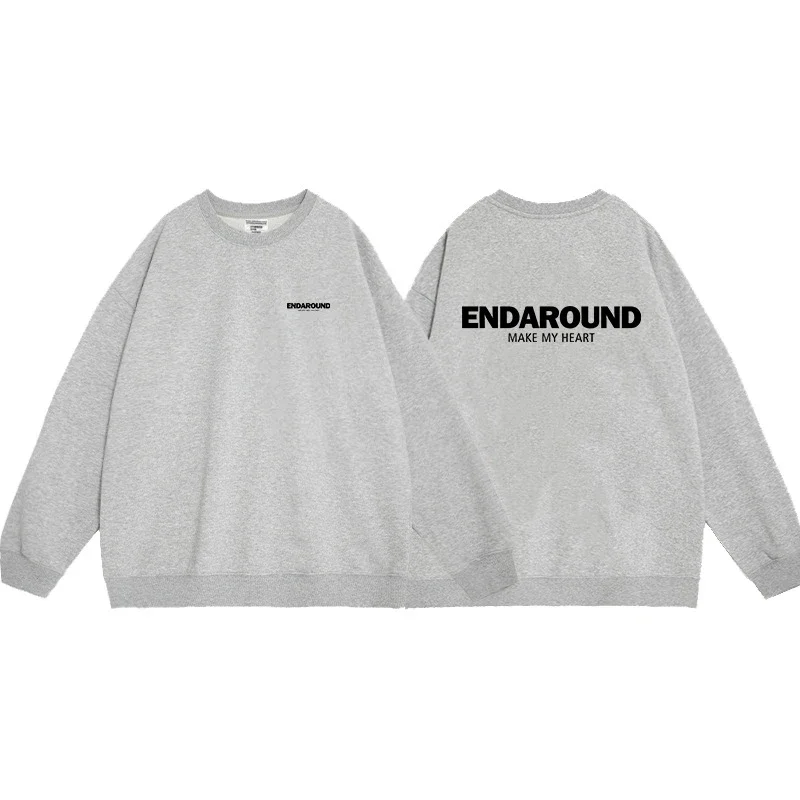 Men's New 2025 Grey Crewneck Sweatshirt