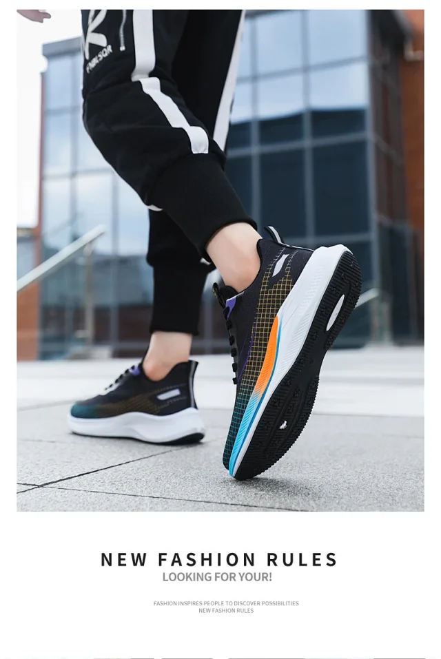 Summer Men's Breathable Mesh K-Style Sneakers Detail