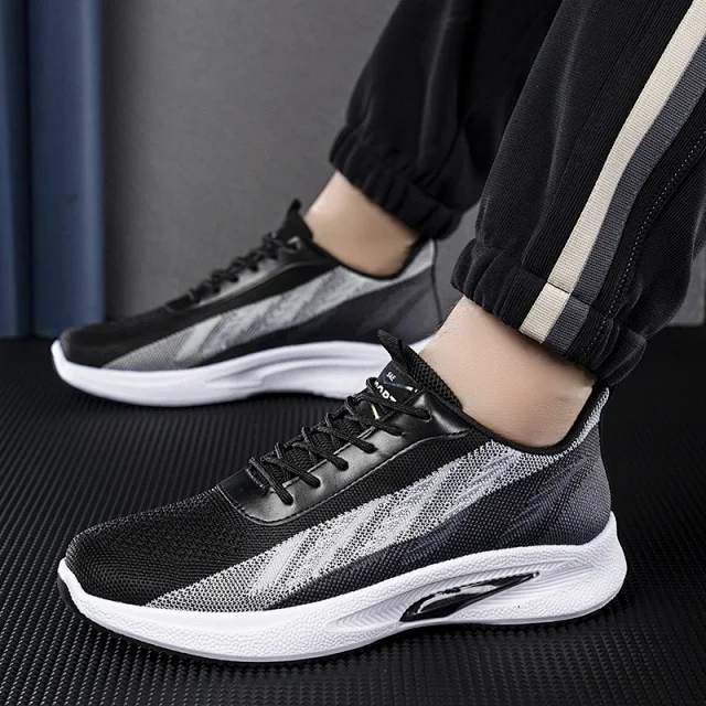 Men's Knit Mesh Versatile Running Sneakers Detail