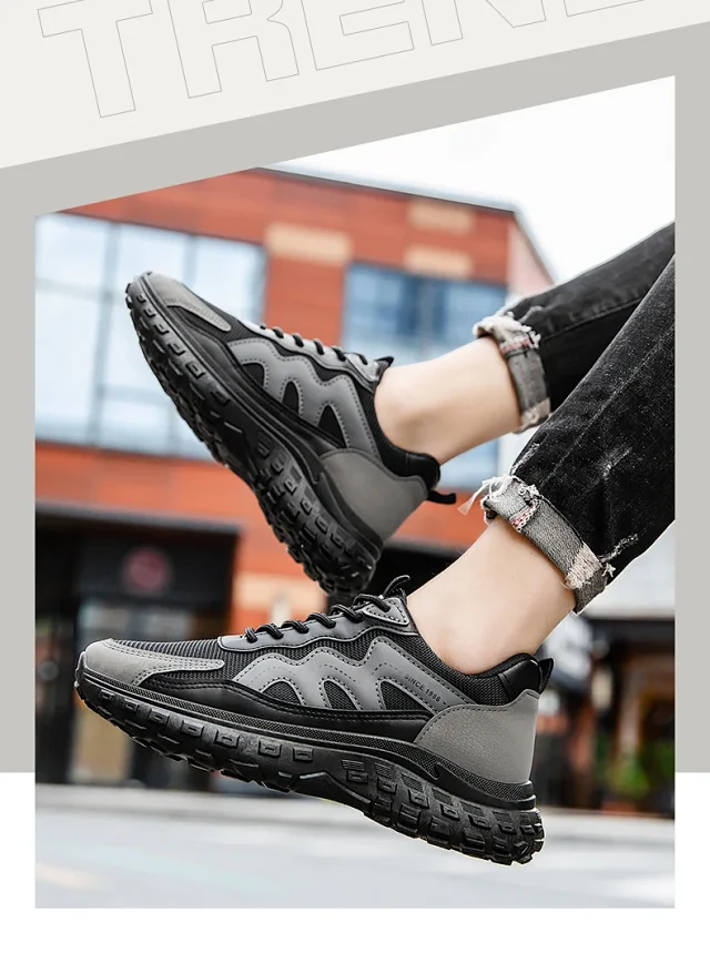 Spring Retro Men's Mesh Running Shoes Detail
