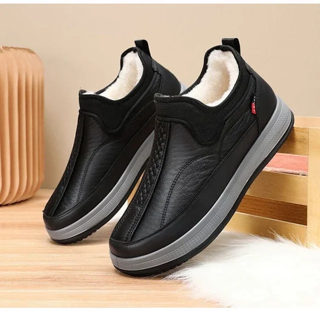 Men's Old Beijing Fleece-Lined Cotton Shoes Detail