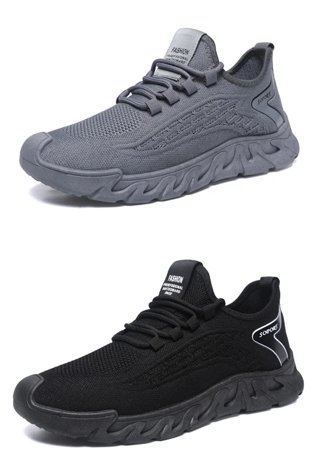 New Men's Lightweight Mesh Casual Sneakers Detail