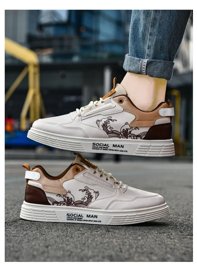 Men's Casual Fall Sneakers Lightweight Breathable Detail