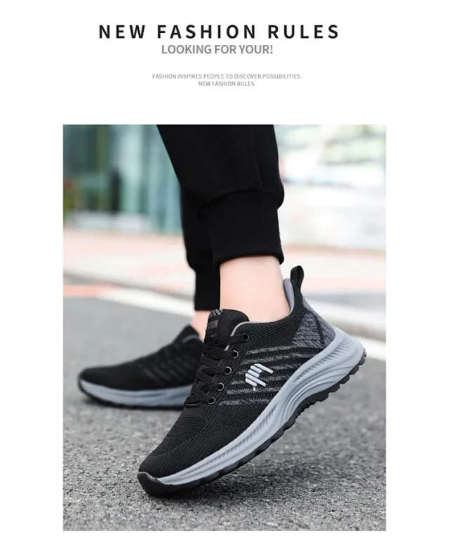 Men's Black Warrior Casual Trail Shoes Detail
