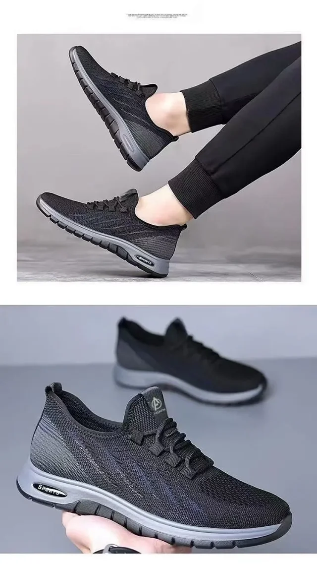 Men's Knit Slip-On Dad Shoes Detail