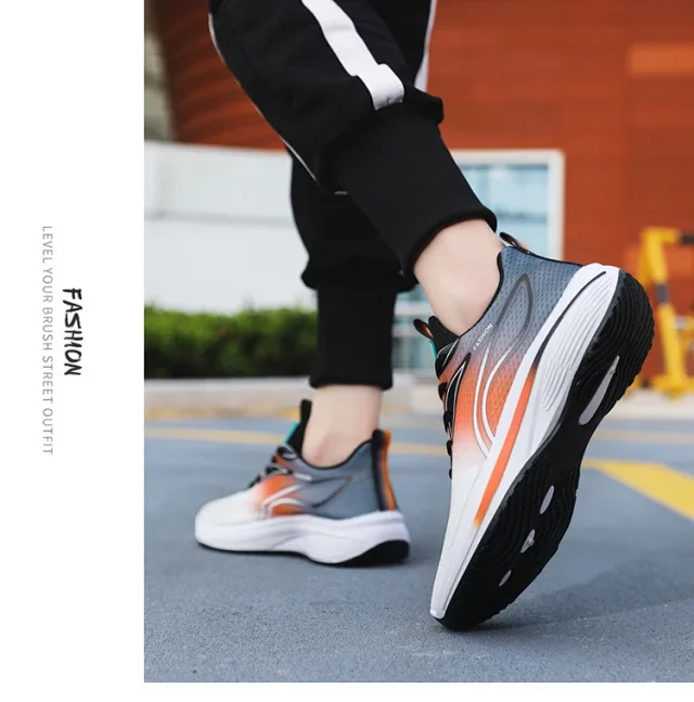 Unisex Spring Breathable Low-Top Flyknit Sneakers Detail