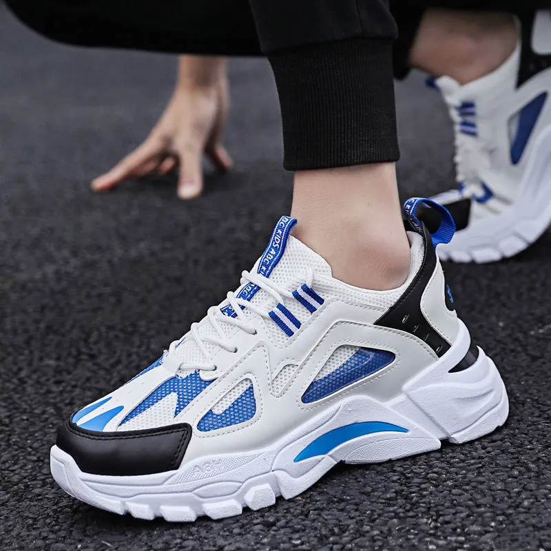 Flyknit Dad Shoes Men Breathable Casual