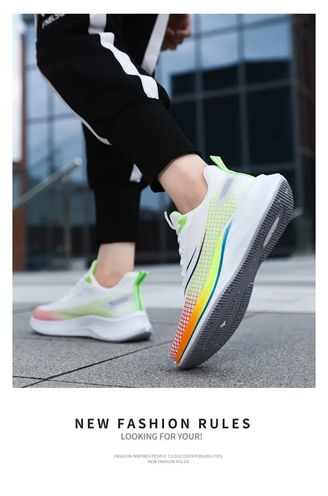 Summer Men's Breathable Mesh K-Style Sneakers Detail