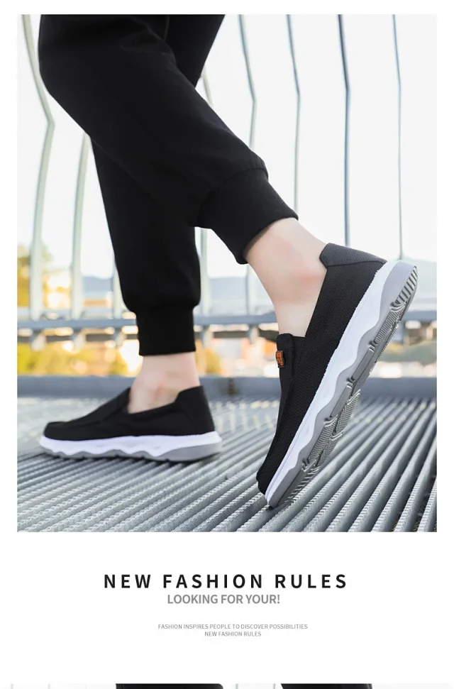 Men's Old Beijing Mesh Cloth Shoes Detail