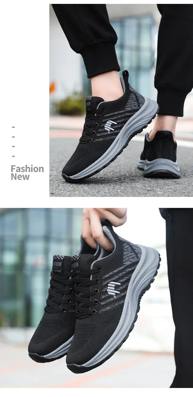 Men's Black Warrior Casual Trail Shoes Detail