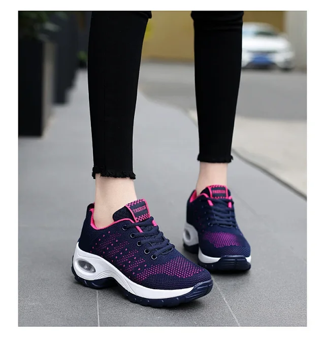 Women's Air Cushion Platform Walking Shoes Detail