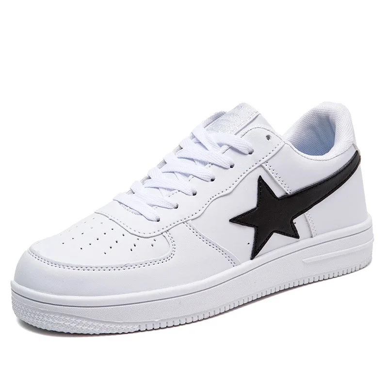 Unisex White K-Style Casual Sneakers