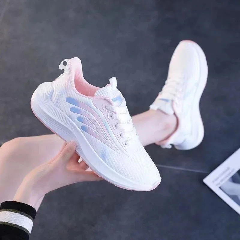 Korean Women's Mesh Lift Summer Sneakers