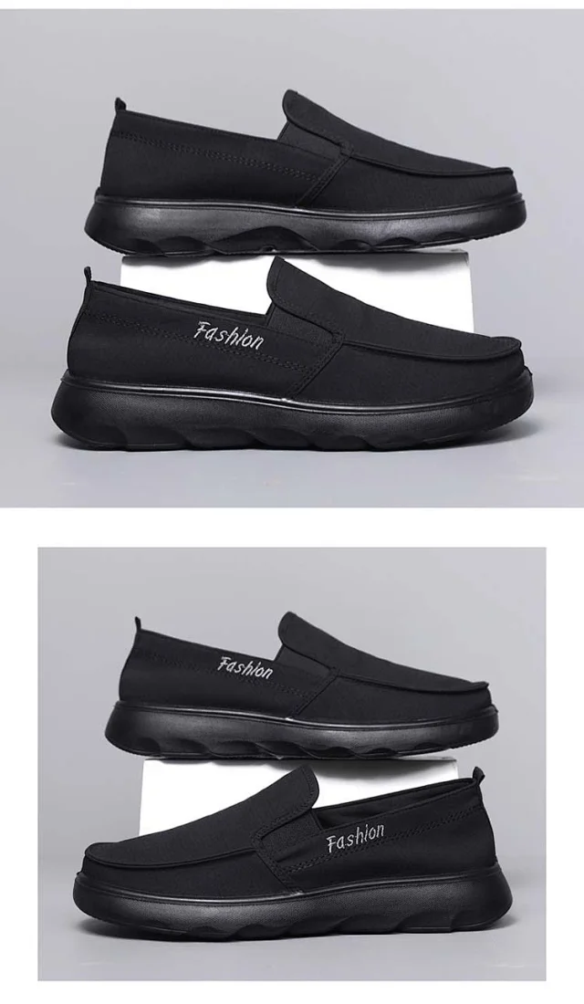 Beijing Cloth Driving Loafers, Breathable Summer Shoes for Men Detail