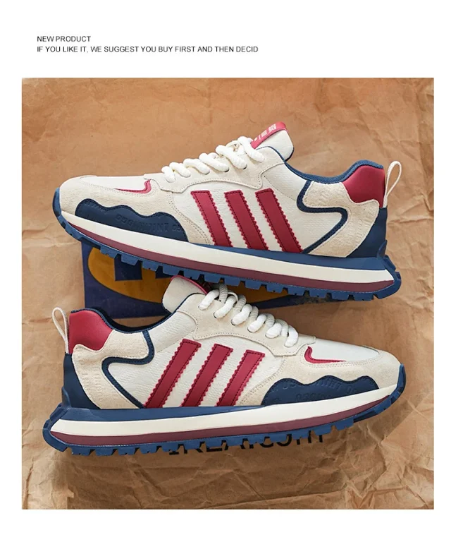 2025 Men's Spring Leather Dad Sneakers Detail