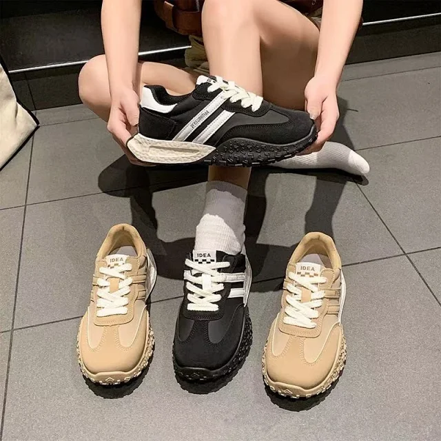 Women's Color-Block Chunky Waffle Sneakers Detail