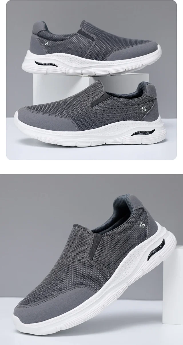 Men's Slip-On Mesh Casual Walking Shoes Detail