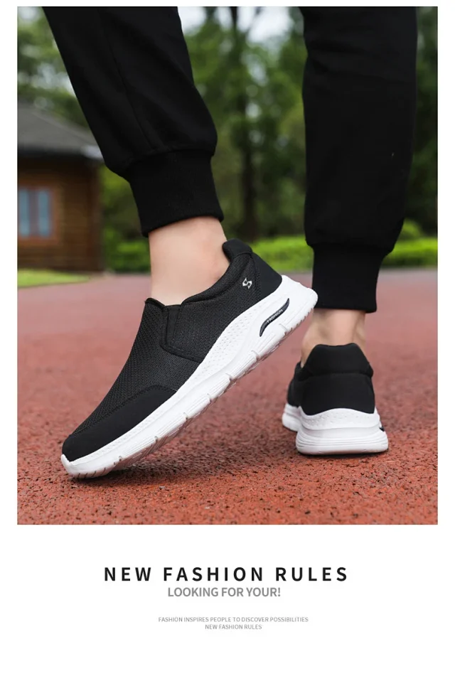 Men's Slip-On Mesh Casual Walking Shoes Detail