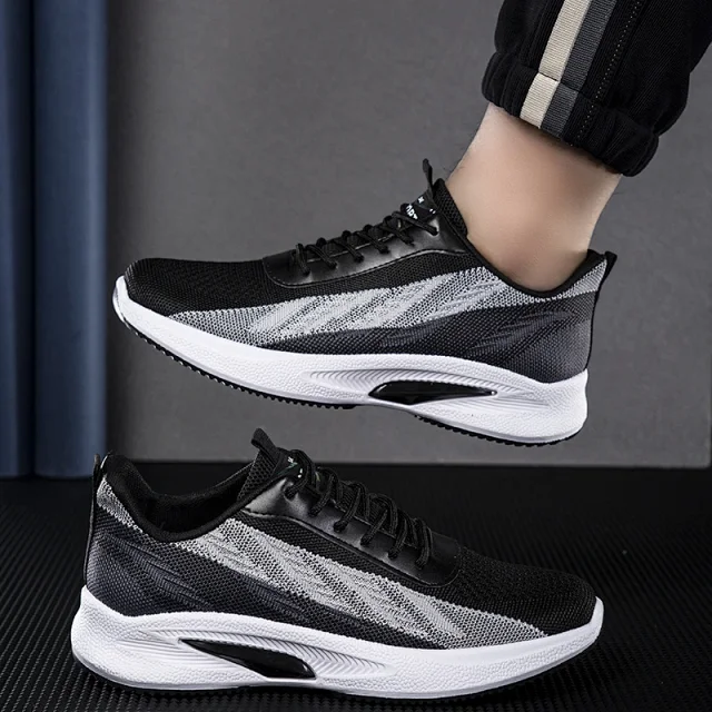 Men's Knit Mesh Versatile Running Sneakers Detail