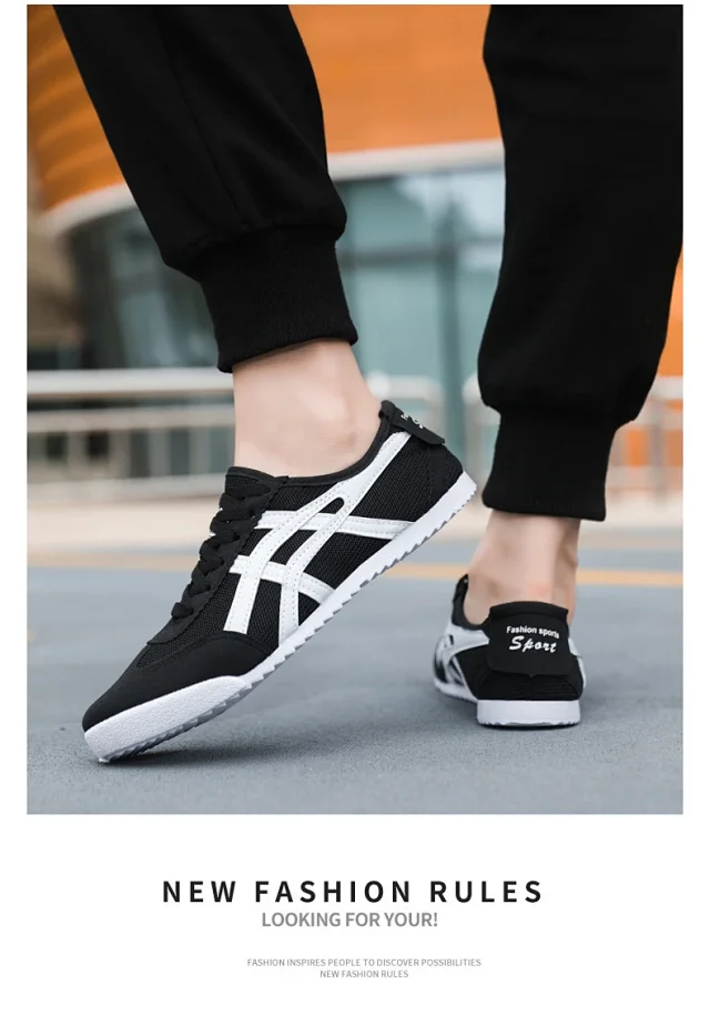 New Unisex White Mesh Sneakers Detail