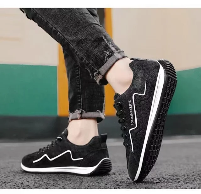 Men's Anti-odor Canvas Slip-ons Breathable Retro Detail