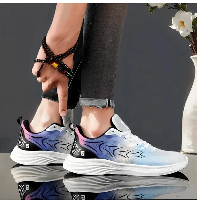 Men's Unisex Casual Running Shoes Stylish Breathable Flex Support Detail