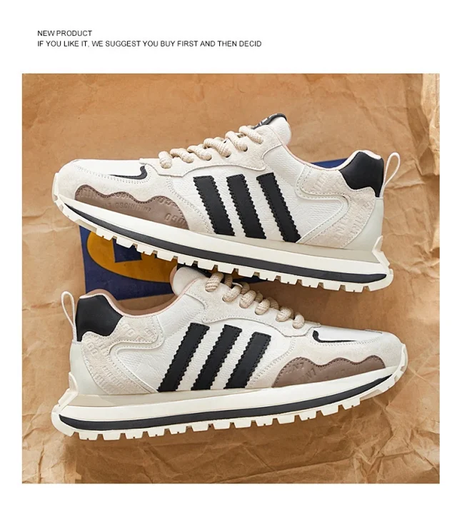 2025 Men's Spring Leather Dad Sneakers Detail
