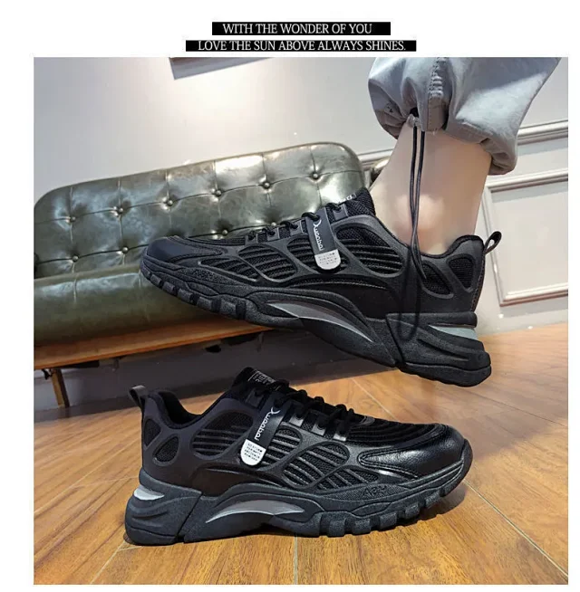 Men's Mesh Retro Casual Sneakers Detail