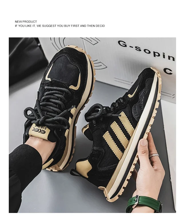 2025 Men's Spring Leather Dad Sneakers Detail